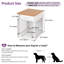 Caisse pour chien H 26 po x l 20 po x P 24 po avec porte rabattable et tiroir, table de bout avec rangement-1576413318