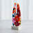 Fused Floral Handcrafted Glass and Marble Table Vase - Set of