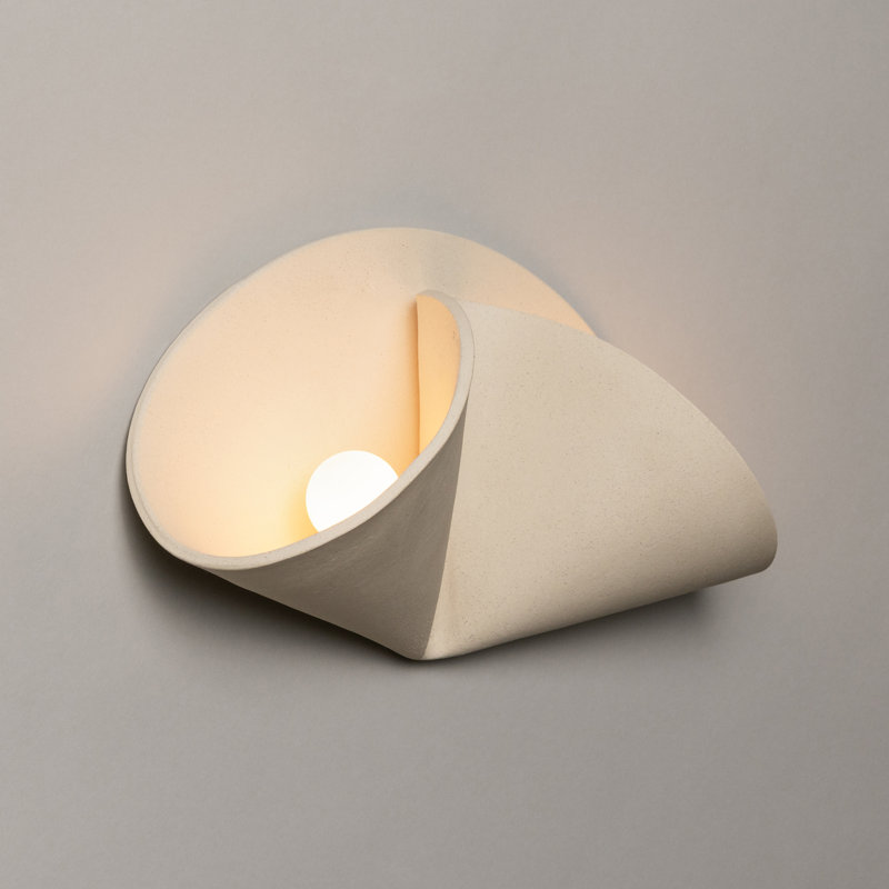 2 - Light Flush Mounted Sconce, Bone