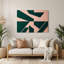 Minimalisme 97, art mural vert en métal-1265488977