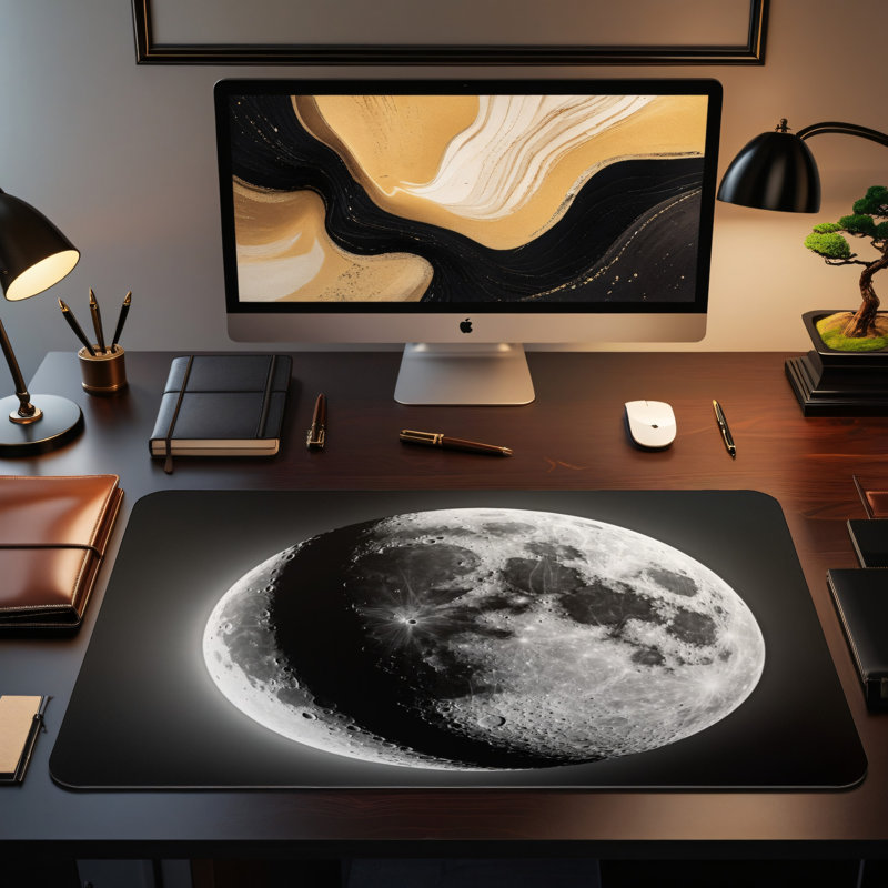 Polyester Desk Pad, 14.4x12.1