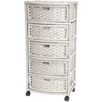 Commode de rangement à 5 tiroirs Reyna