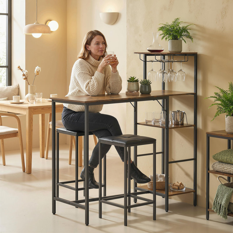 2 - Person Dining Set, Brown