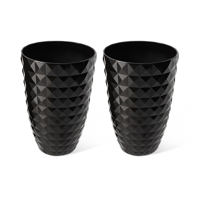 Dneisha Handmade Pot Planter, Black