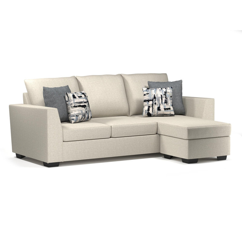 Canapé modulaire Ablie, Mélange de polyester brun clair
