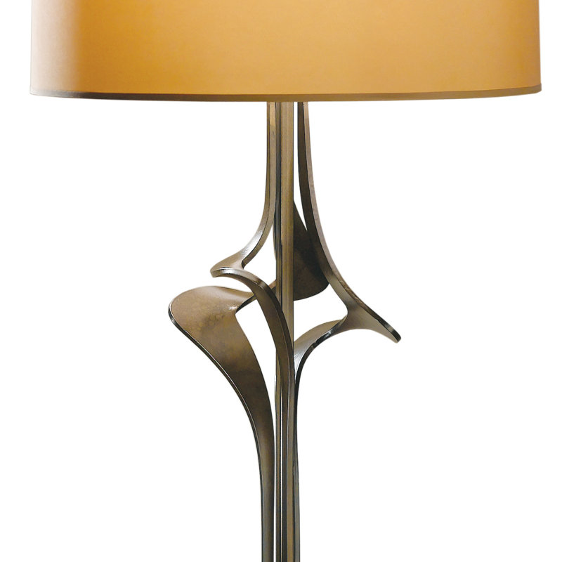 Antasia 59" Floor Lamp, Natural Anna, Modern Brass