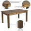 Rectangular Solid Pine Farm Dining Table-518104232