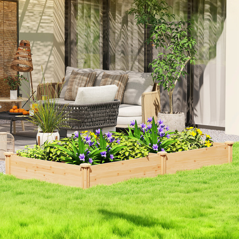Wood Raised Garden Bed