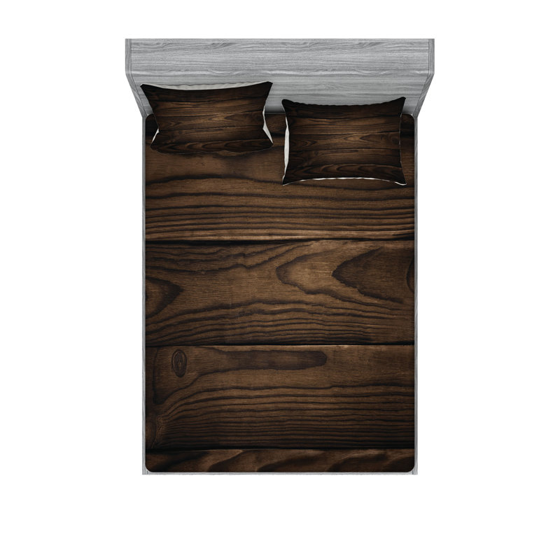 Drap-housse et coussin décoratif Ambesonne, Ensemble de draps pour très grand lit californien