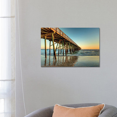 Pier To The Sea by Glenn Taylor - Wrapped Canvas Painting