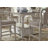 4-Person Rectangular Counter Height Dining Set with Upholstered Chairs