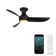 Corona 3 - Blade Outdoor/Indoor Smart Flush Mount Ceiling Fan with Remote Control and Dimmable LED Light Kit Included 