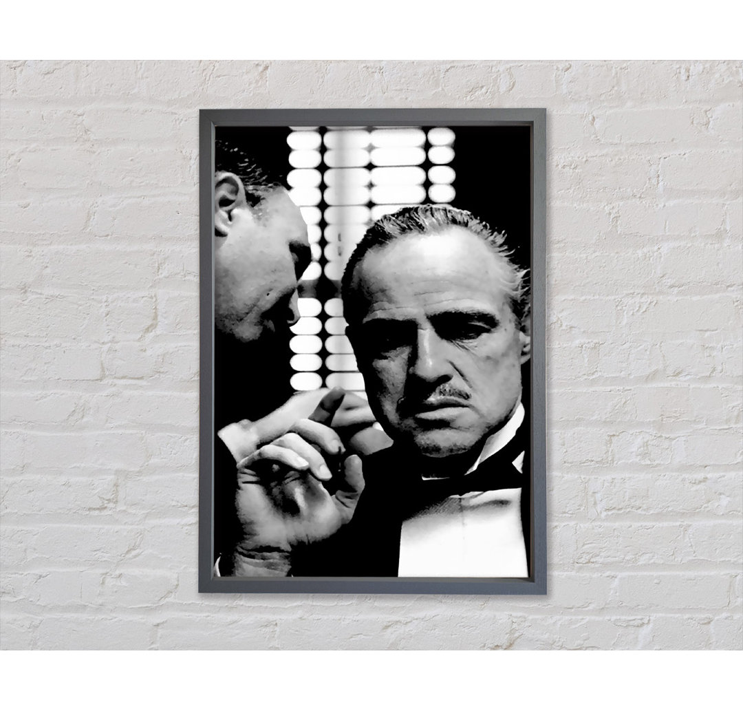 The Godfather Wisper - Einzelner Bilderrahmen Kunstdrucke auf Leinwand