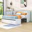 Lit escamotable en bois avec tiroir de rangement, port USB et lattes-82736549-82736574