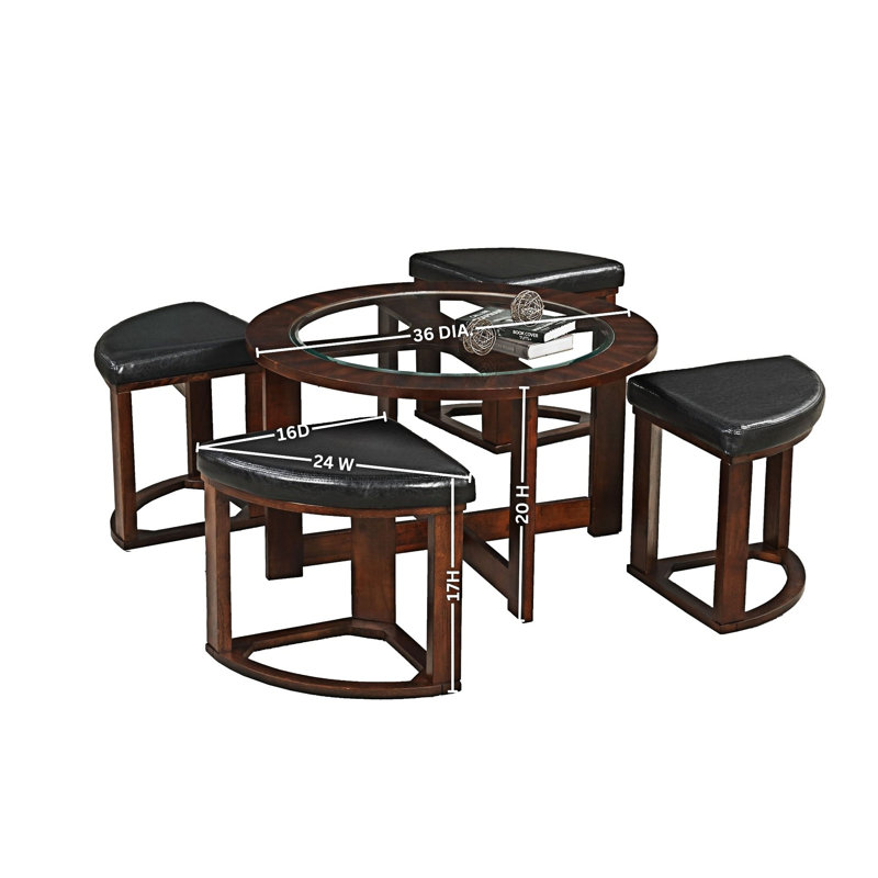 Coffee Table with  Stools