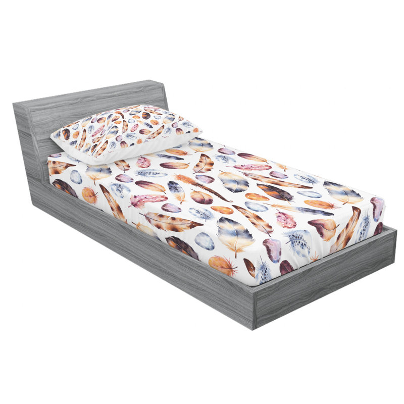 Microfiber Sheet Set, Twin Sheet Set with Fitted Sheet