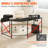 Lagail L-Shaped Metal Base Computer Desk-829419633