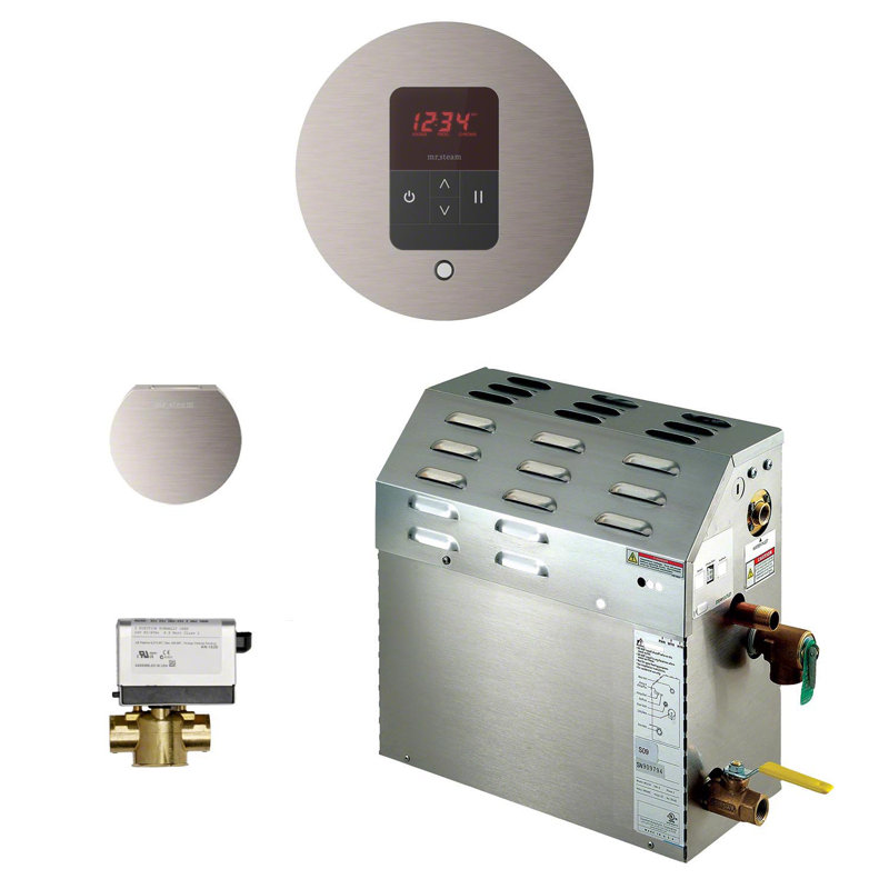 9 Steam Generator Package, Brushed Nickel