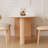 Scandinavian solid wood rock slab dining table-105508278