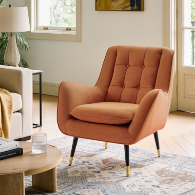 Brianne 30.31'' W Tufted Upholstered Accent Armchair