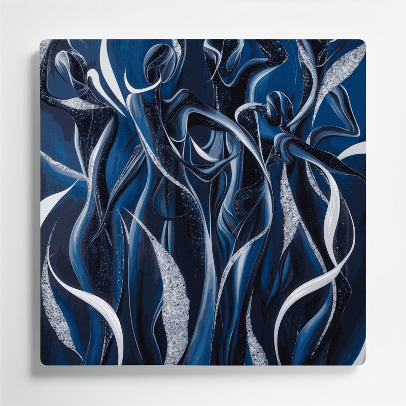 Art mural abstrait gris 44, H 12 po x l 12 po