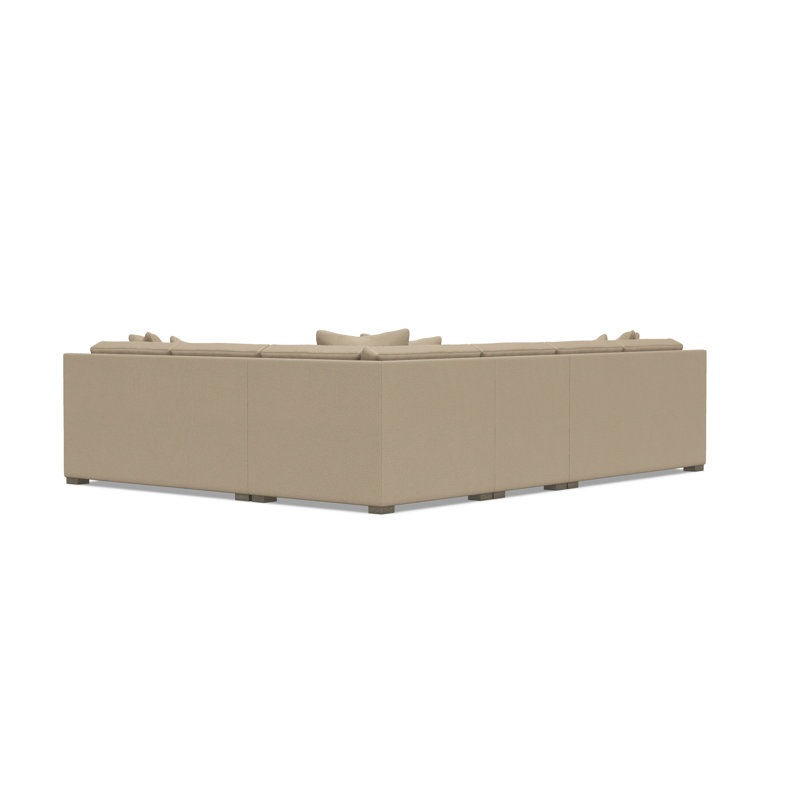 Kelsey Sectional, Beige/Tan Polyester