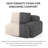 Oversized 112'' Modular Sectional Sofa with Chaise, Full Foam Structure for Comfort, Woven Texture Upholstery, Modern Living Room Couch, Compression Packaging Design, Grey-71624435