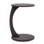 InterGo C-Shaped Round End Table with Rolling Wheels - Side Table Modern Design, Space-Saving Home Decor End Table for Living Room, Depali Coffee Table-1282829803