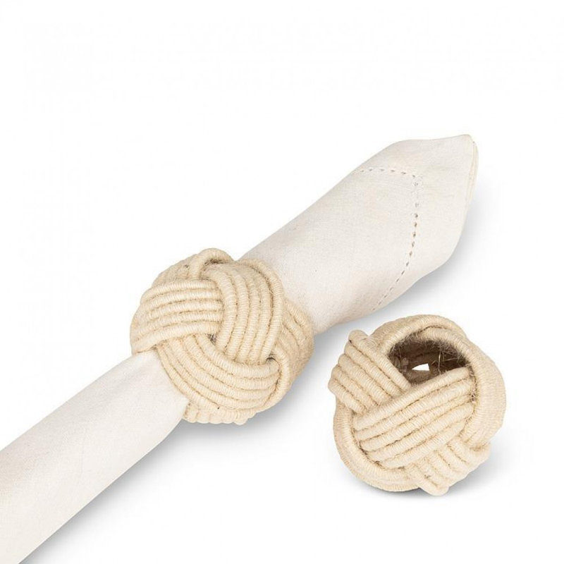 Jute Braided Napkin Ring, Natural