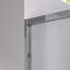 Porte de douche coulissante double en aluminium, porte de salle de bain coulissante de contournement avec verre trempé transparent de 1/4 po (6 mm) de qualité supérieure, cabine de douche en verre coulissante avec quincaillerie