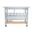 Glass Top Metal Base Computer Desk