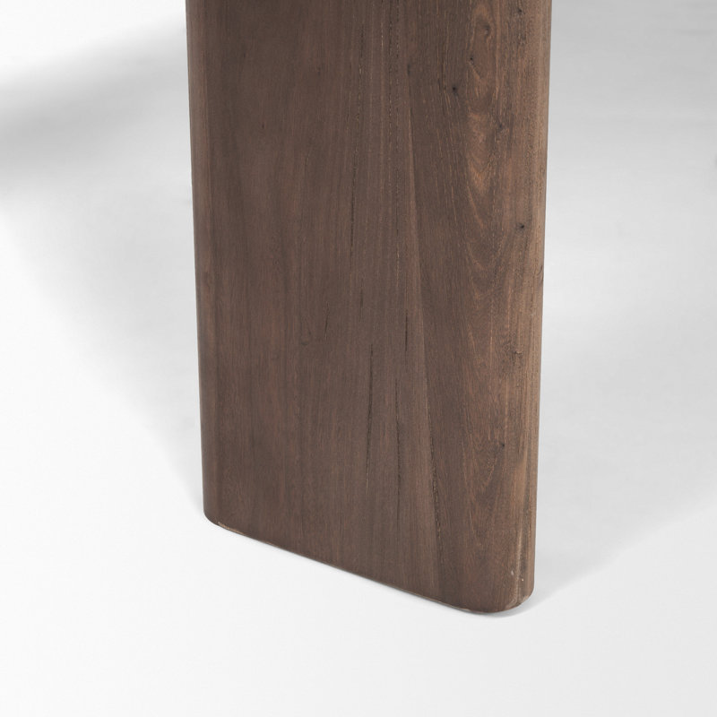 Katia 91" Solid Wood Dining Table, Dark Brown