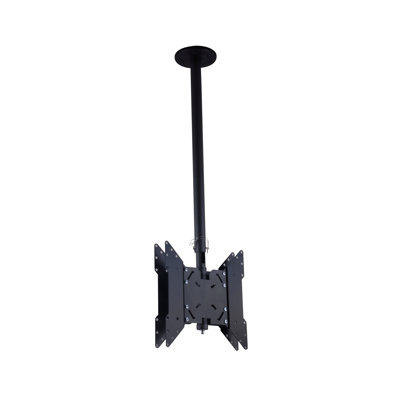 Double TV/Display Fixed Universal Ceiling Mount for 23"-60" Flat Panel Screens