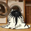 Tapis beige lavable à la machine à motif d'étoiles style Mid-Century Broker Shuriken-1269711034