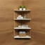 Rangement en bois à 4 niveaux pour tablettes Decumin