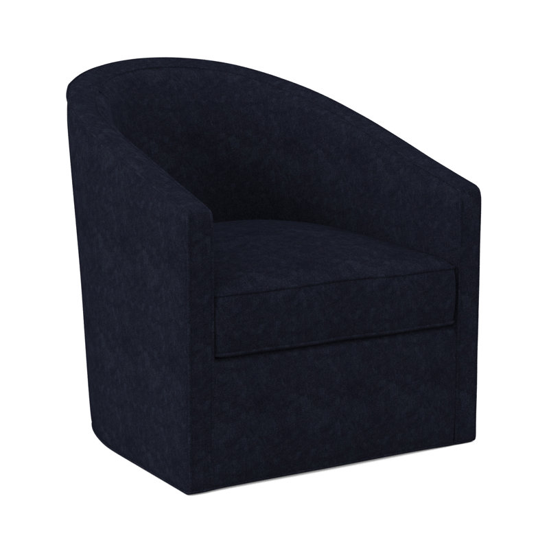 Chaise pivotante Archer, Mélange de polyester ébène Margaret