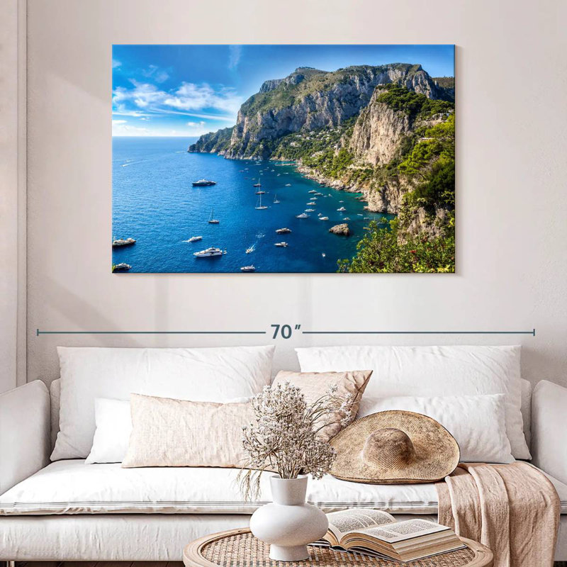 Gillard, île de Capri, H 32 po x l 48 po