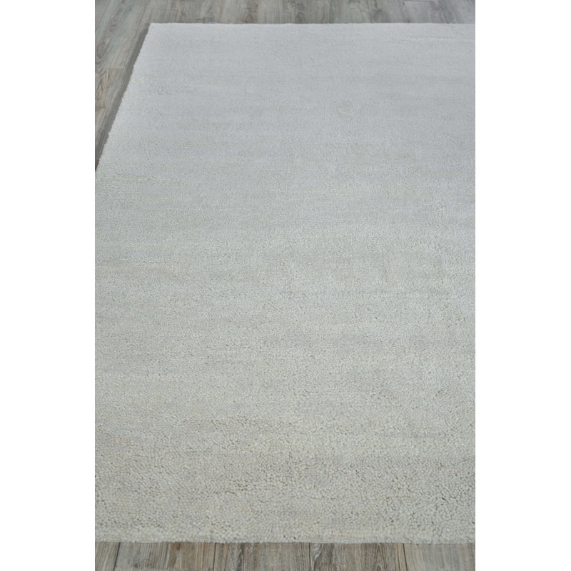 Merino Wool Area Rug in Beige, Rectangle 8' x 10'
