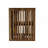 Solid Wood Wall Mounted Bedside, 2-Drawers, Brown