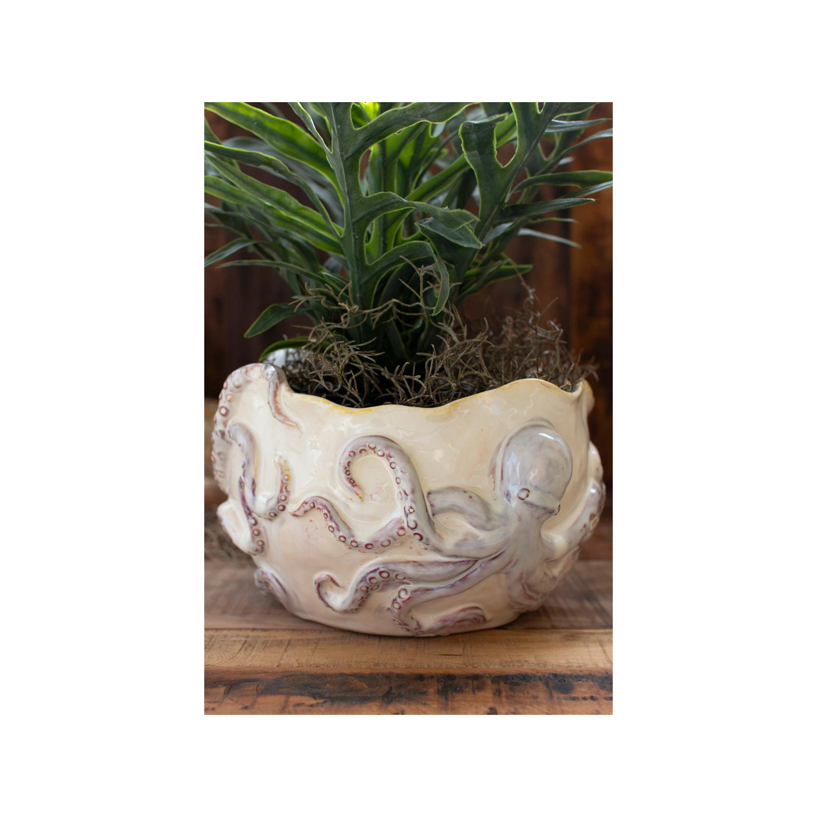 CERAMIC OCTOPUS VASE