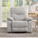 Primiana 38.2" Wide Modern and Overstuffed Soft Chenille Swivel And Rocker Manual Recliner With Removable Armrests