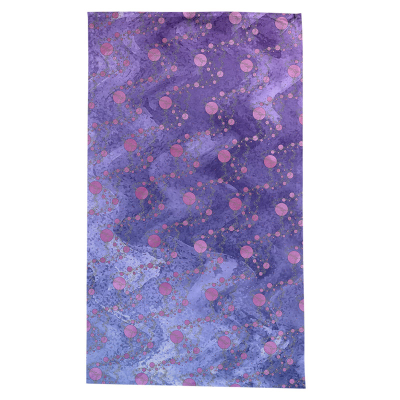 Leffel Abstract Tablecloth, Purple/Pink