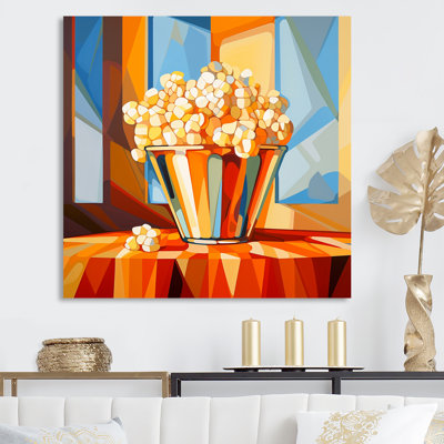 Pop corn éclatant orange éclatant