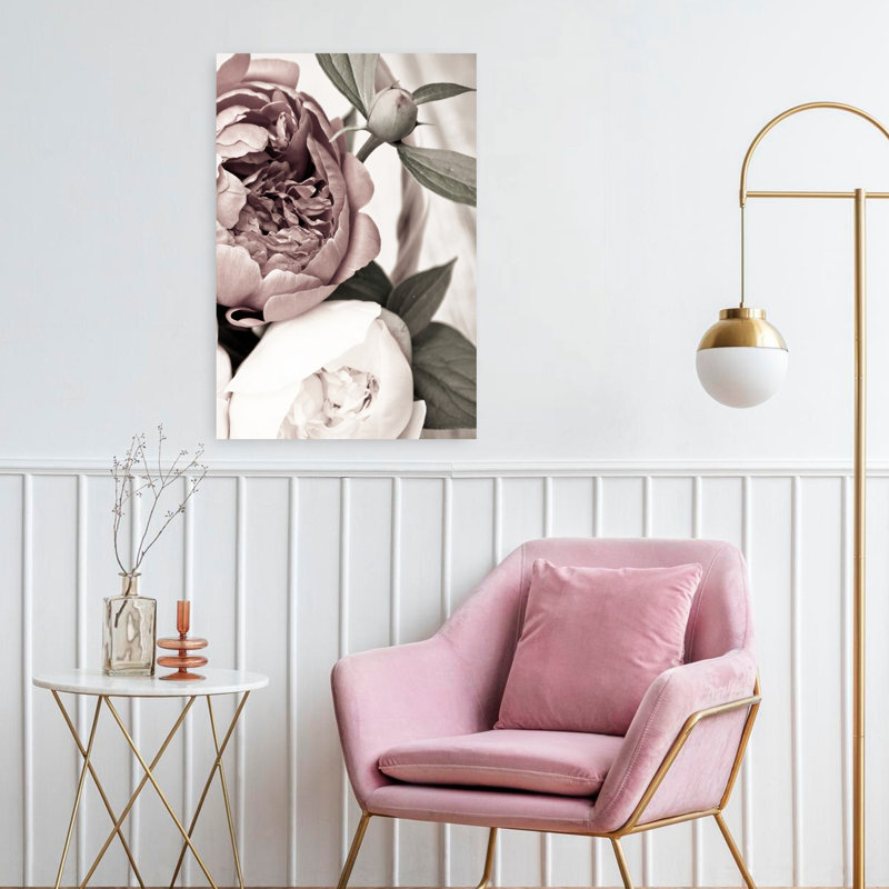 Opulent 2, art floral contemporain, H 24 po x l 16 po