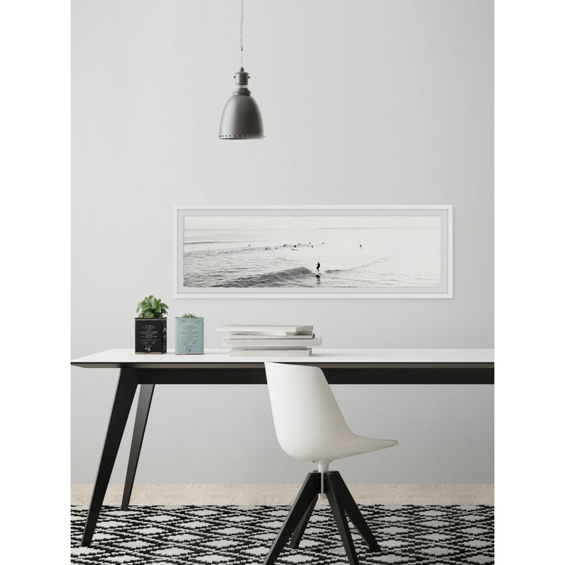 Surfing Small Waves II - Photographie panoramique de cadre photo, H 10 po x l 30 po x P 1,5 po
