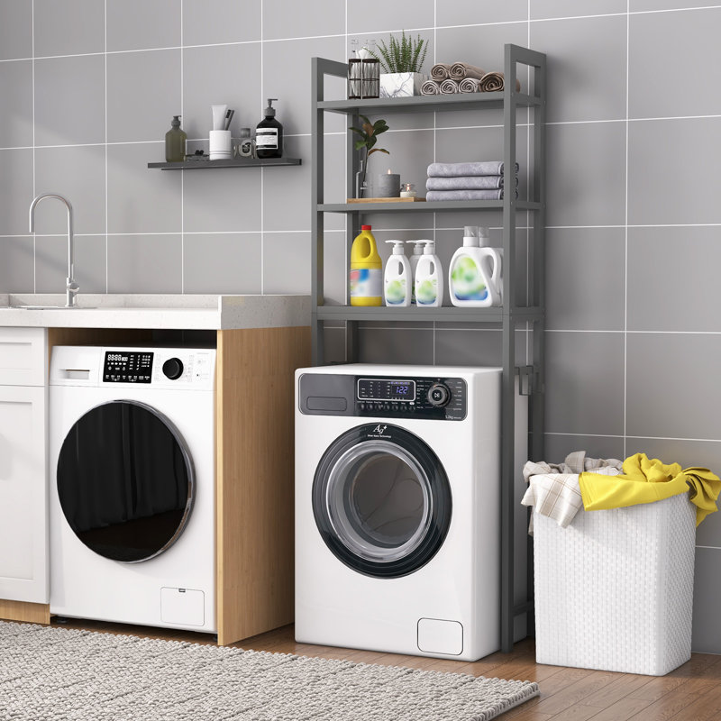 Nurdan Freestanding Over the Toilet Storage, Gray