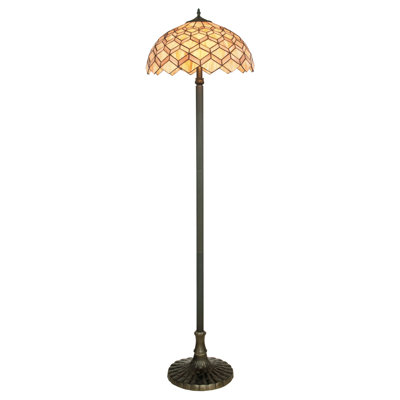 Manohar 155cm Brown Traditional Floor Lamp