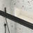 Bypass Shower Door, Sliding Door, With 1/4" Tempered Glass And Matted Black Finish 44-48"X70"-119845675