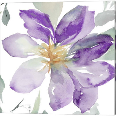 «Clematis In Purple Shades» par Lanie Loreth, art sur toile (ensemble de 2)