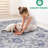 Stain 8x10 Blue Area Rug - Non-shedding, Perfect For Living Room, Home Office Great Bedroom, Entryway, Eat-in Kitchen-2059474254